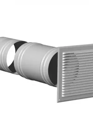 Achat Immédiat Grille de façade aluminium à auvent avec manchon télescopique, D 160 mm. (PAF 160)